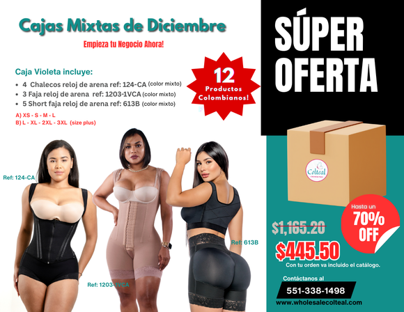 CAJAS DE EMPRENDIMIENTO PARA CATALGO/ CAJA VIOLETA